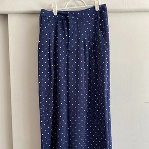 ANTHROPOLOGIE Evidnt Polka Dot Wide Leg Pants - Size XS